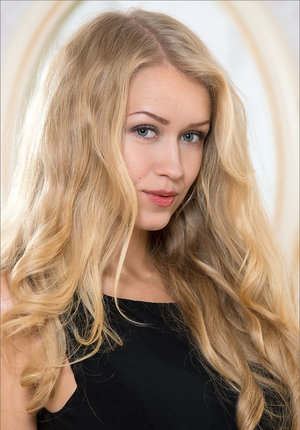 18 year old cutie Stella May gets undressed before riding on top POV style